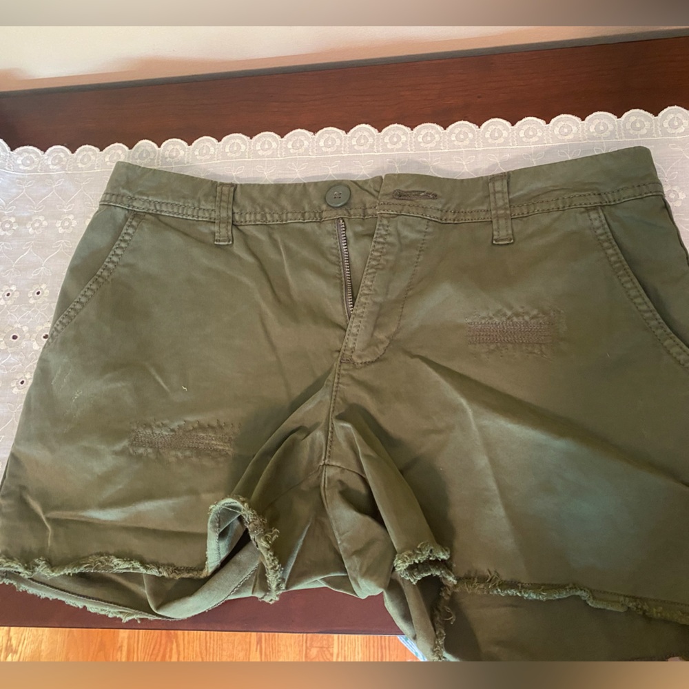 Women's green shorts